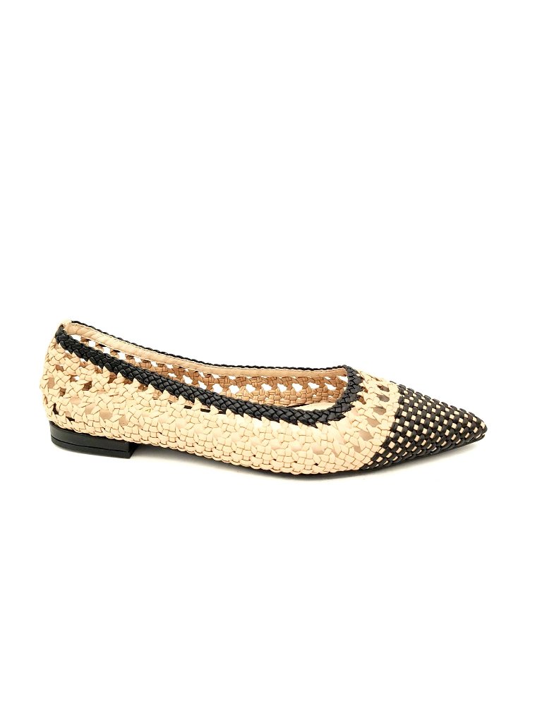 New Cecelia Brie Woven Flats Chic Contemporary Designer Feminine Women 10